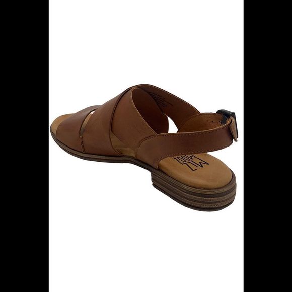 Miz Mooz Leather Ankle Strap Sandals Denver Brandy - Medium - Picture 2 of 3